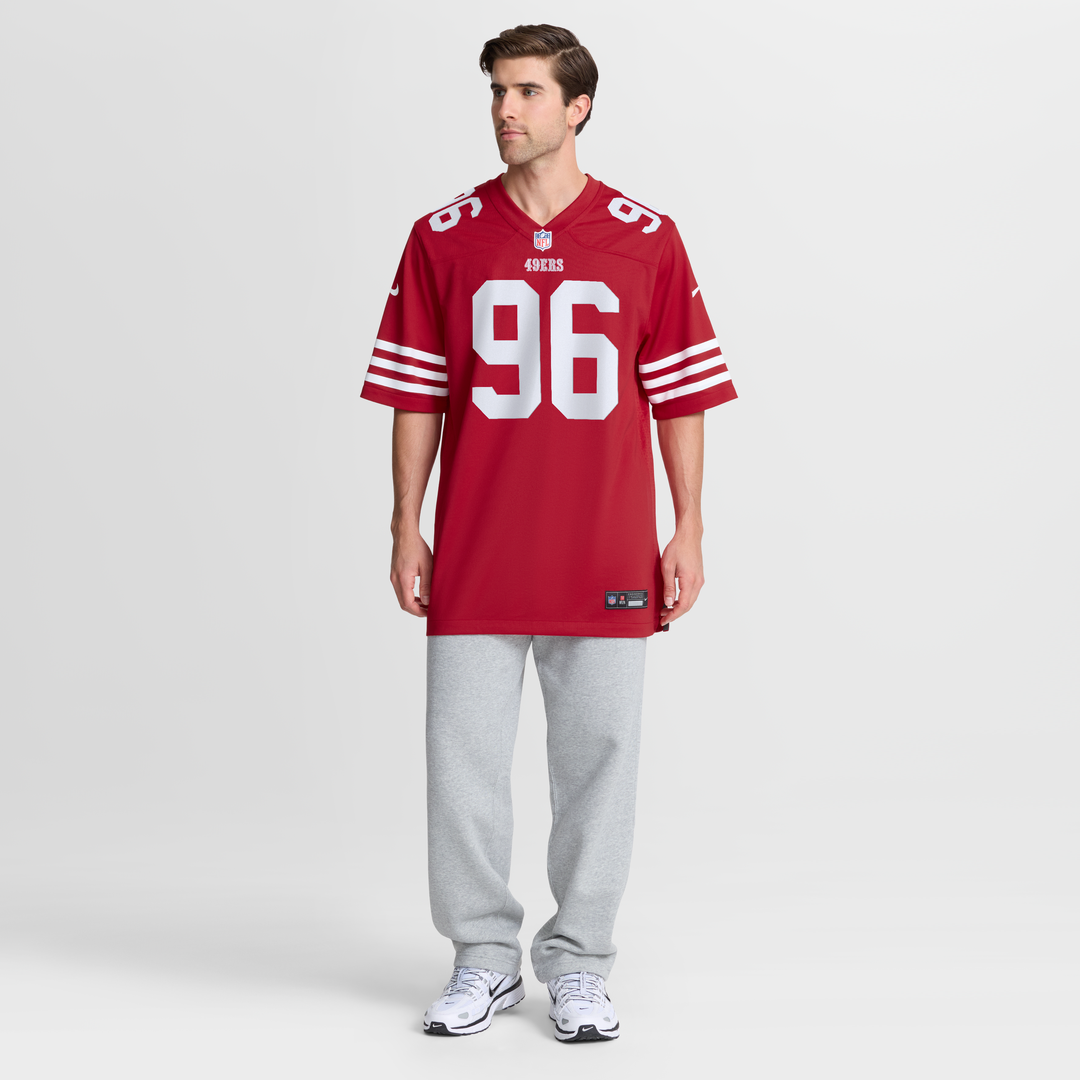 San Francisco 49ers Jordan Jefferson Nike Scarlet Team Game Jersey