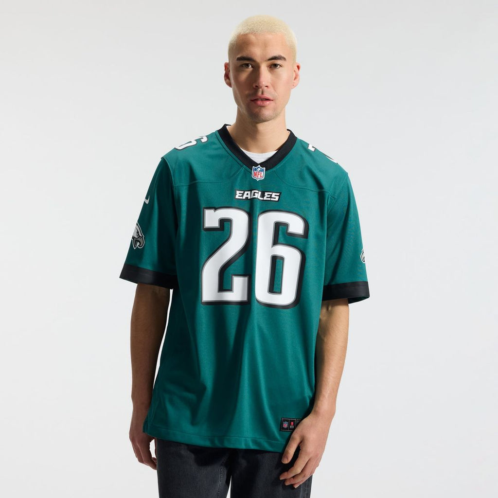 Philadelphia Eagles Saquon Barkley Nike Black Alternate Game Jersey