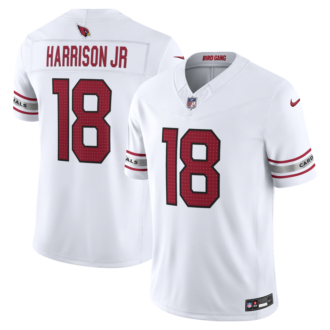 Arizona Cardinals Marvin Harrison Jr. Nike White Vapor F.U.S.E. Stitched Limited Jersey
