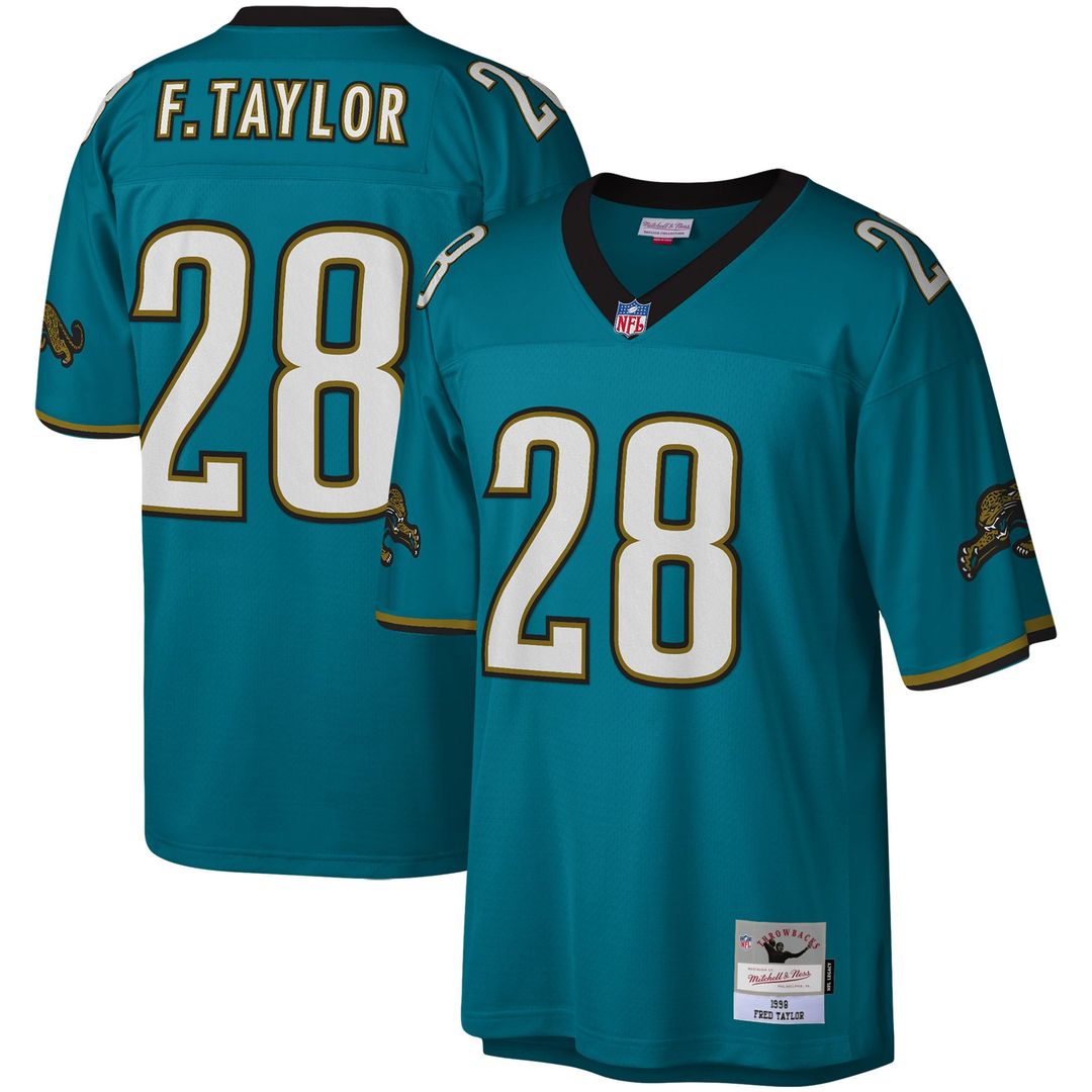 Jacksonville Jaguars Fred Taylor Mitchell & Ness White Legacy Replica Jersey