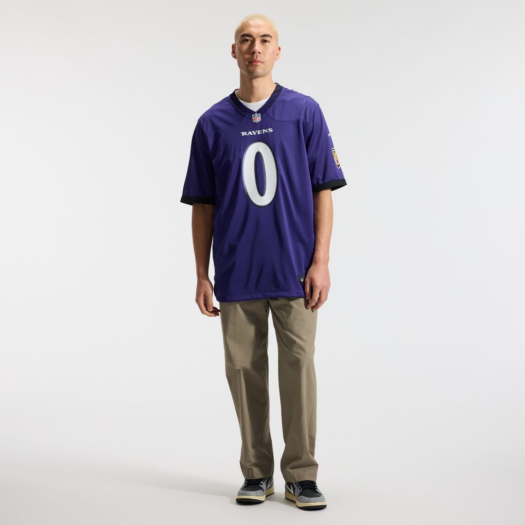 Baltimore Ravens Roquan Smith Nike Purple Team Game Jersey