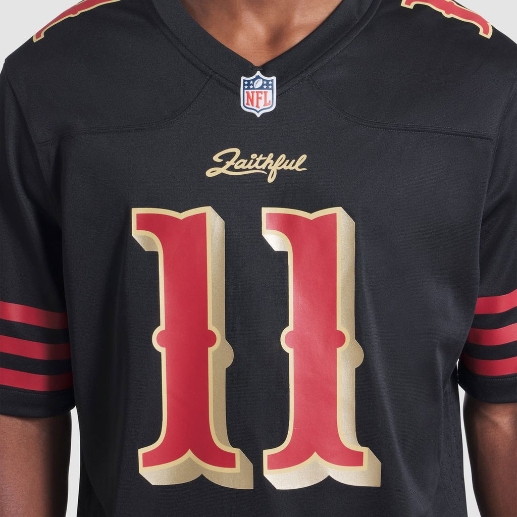 San Francisco 49ers Brandon Aiyuk Nike Black Rivalries Collection Game Jersey