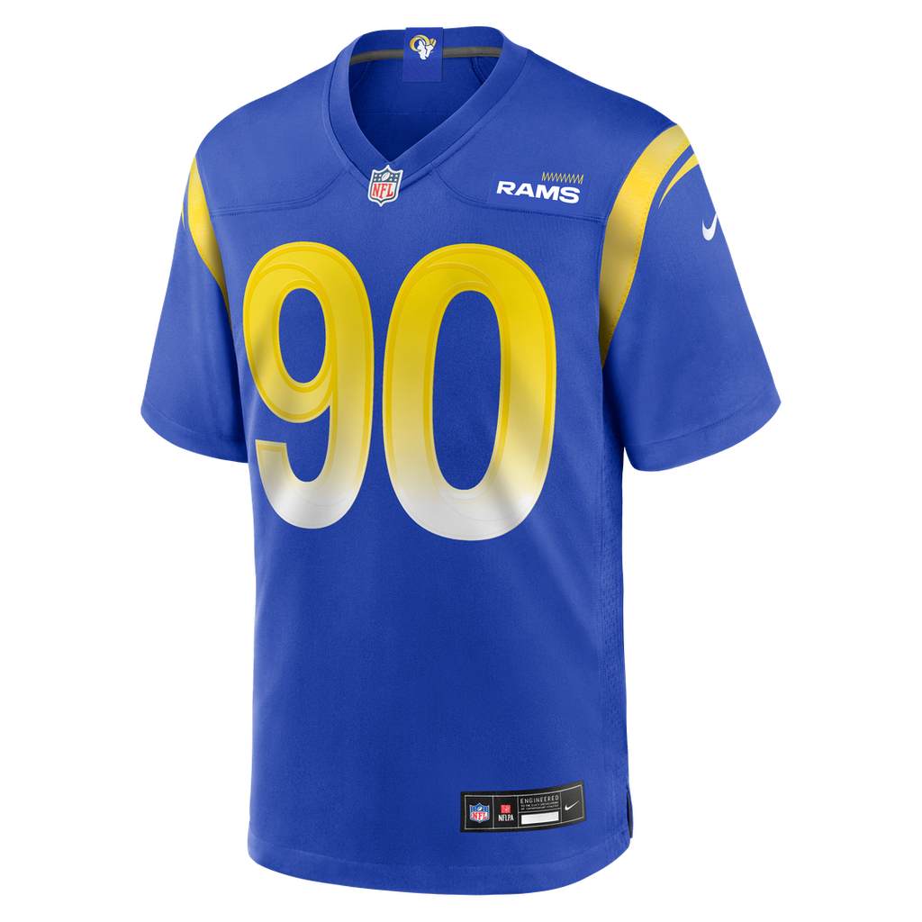 Los Angeles Rams Earnest Brown IV Nike Royal Team Game Jersey