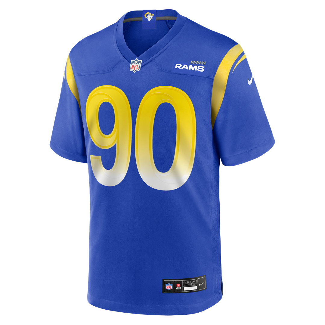Los Angeles Rams Earnest Brown IV Nike Royal Team Game Jersey