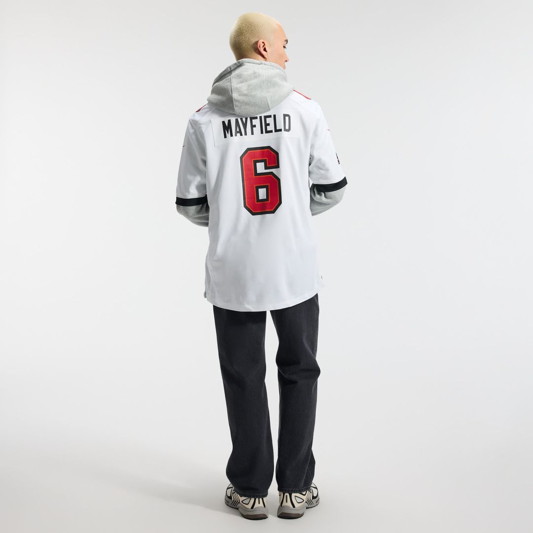 Tampa Bay Buccaneers Baker Mayfield Nike White Away Game Jersey