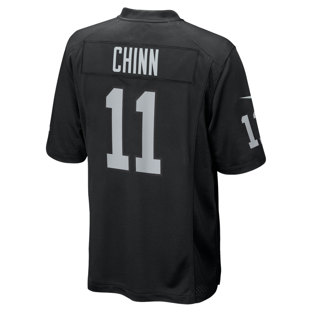 Las Vegas Raiders Jeremy Chinn Nike Black Team Game Jersey