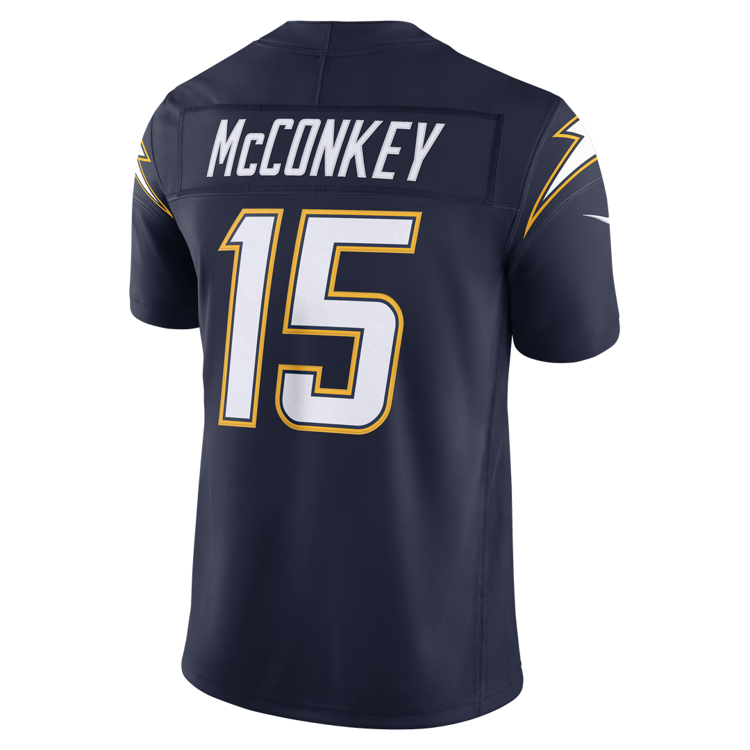 Los Angeles Chargers Ladd McConkey Nike Navy Alternate Super Chargers Vapor F.U.S.E. Stitched Limited Jersey