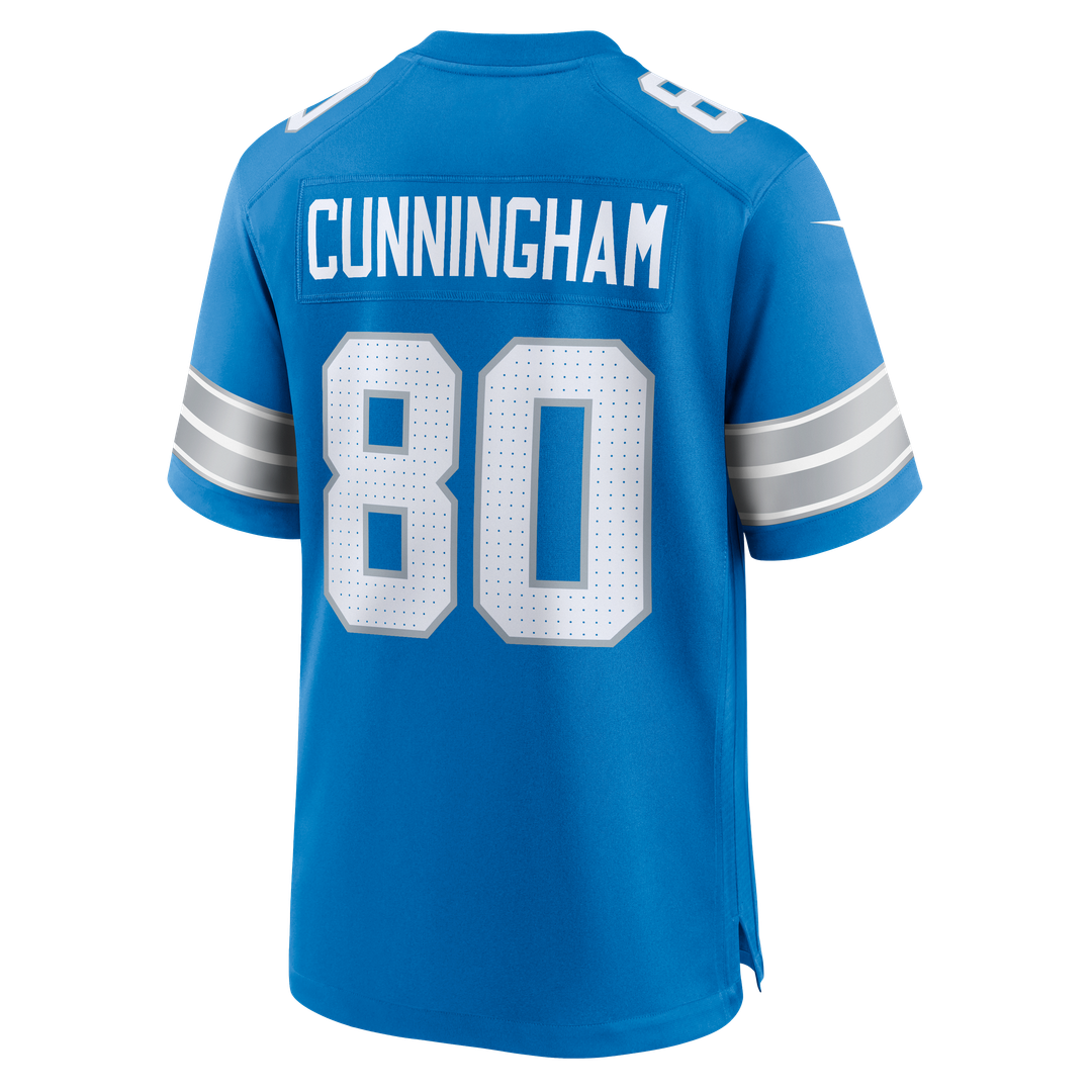Detroit Lions Malik Cunningham Nike Blue Team Game Jersey