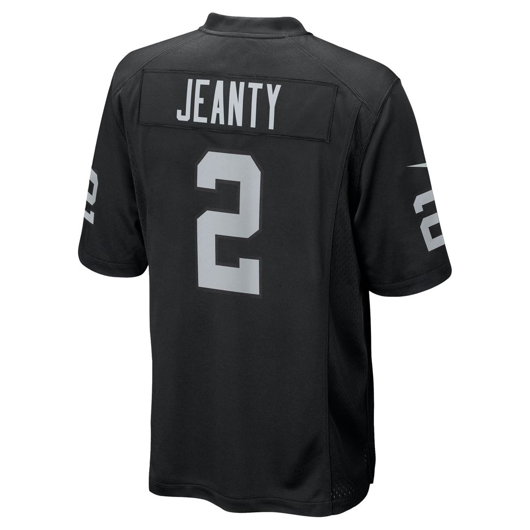 Las Vegas Raiders Ashton Jeanty Nike Black Team Game Jersey