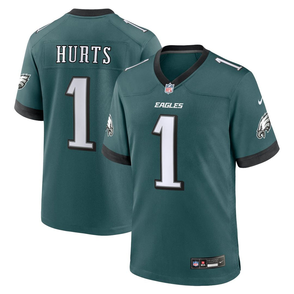 Philadelphia Eagles Jalen Hurts Nike Midnight Green Team Game Jersey