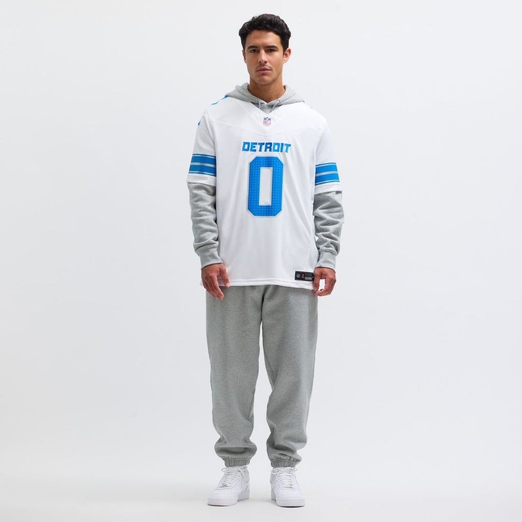 Detroit Lions Jahmyr Gibbs Nike White Vapor F.U.S.E. Limited Jersey