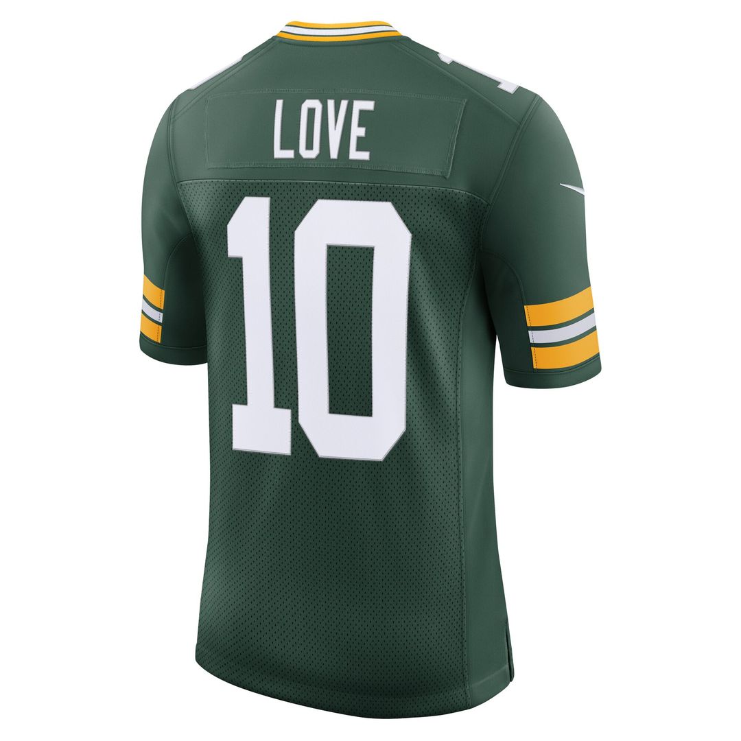 Green Bay Packers Jordan Love Nike Green Team Vapor Untouchable Limited Jersey