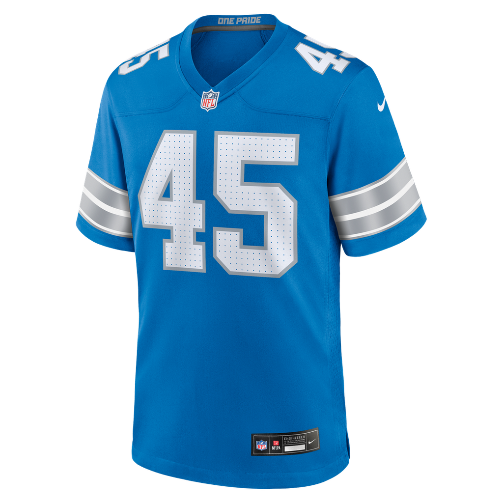 Detroit Lions Devin White Nike Blue Team Game Jersey