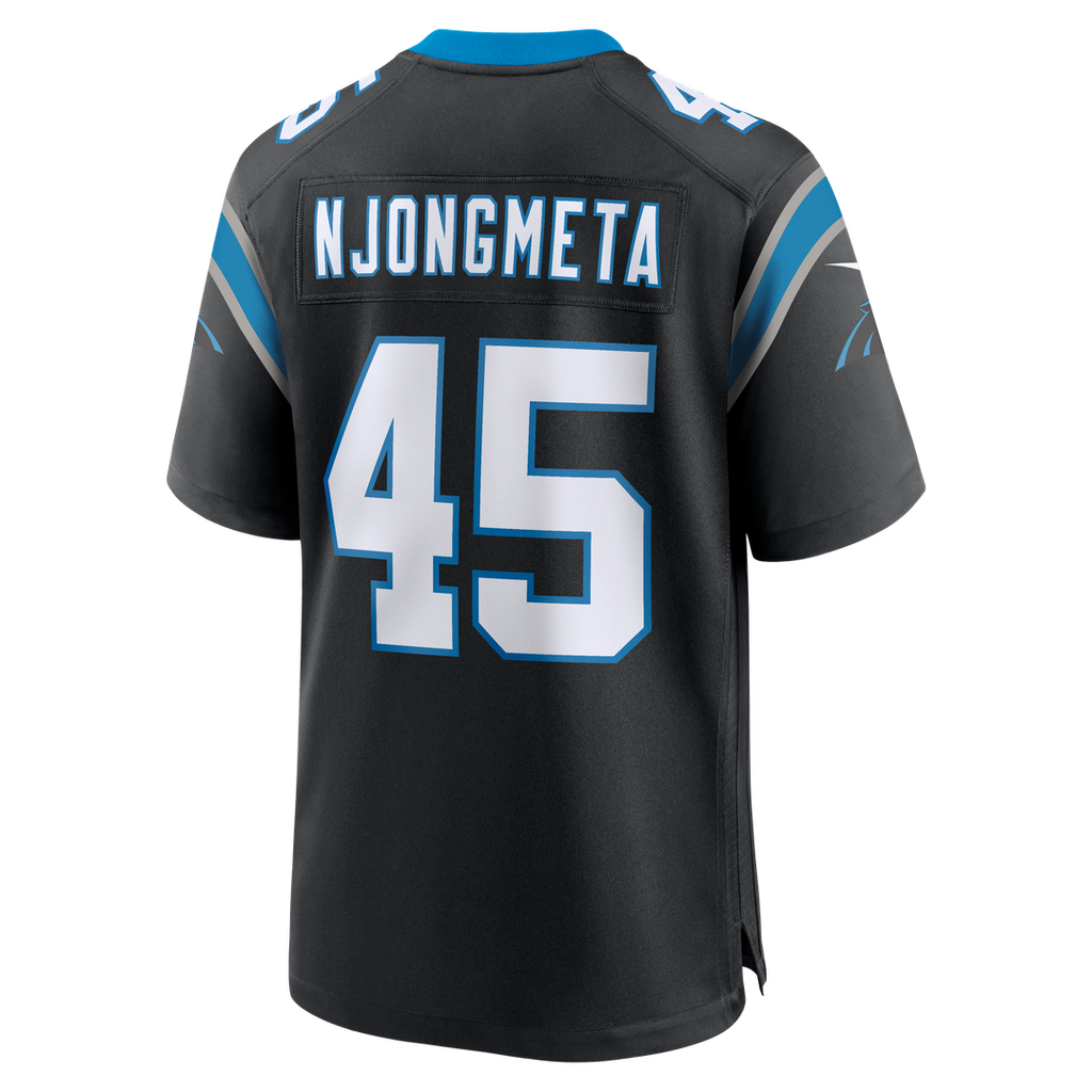 Carolina Panthers Maema Njongmeta Nike Black Game Jersey