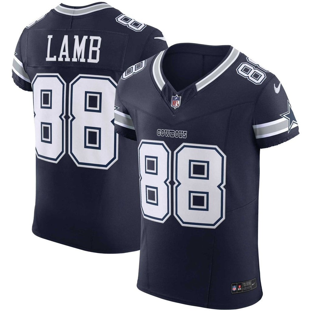 Dallas Cowboys CeeDee Lamb Nike Navy Team Vapor F.U.S.E. Elite Jersey
