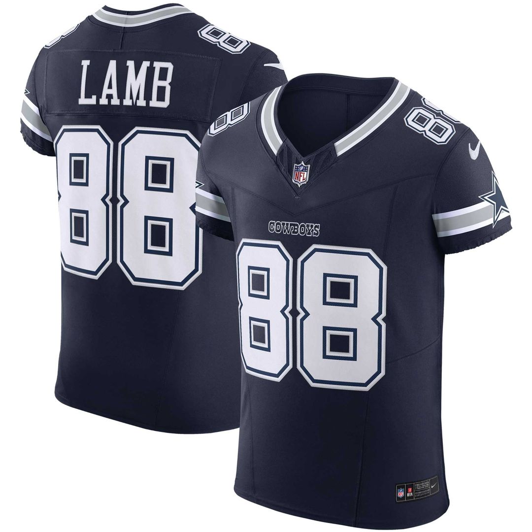 Dallas Cowboys CeeDee Lamb Nike Navy Team Vapor F.U.S.E. Elite Jersey