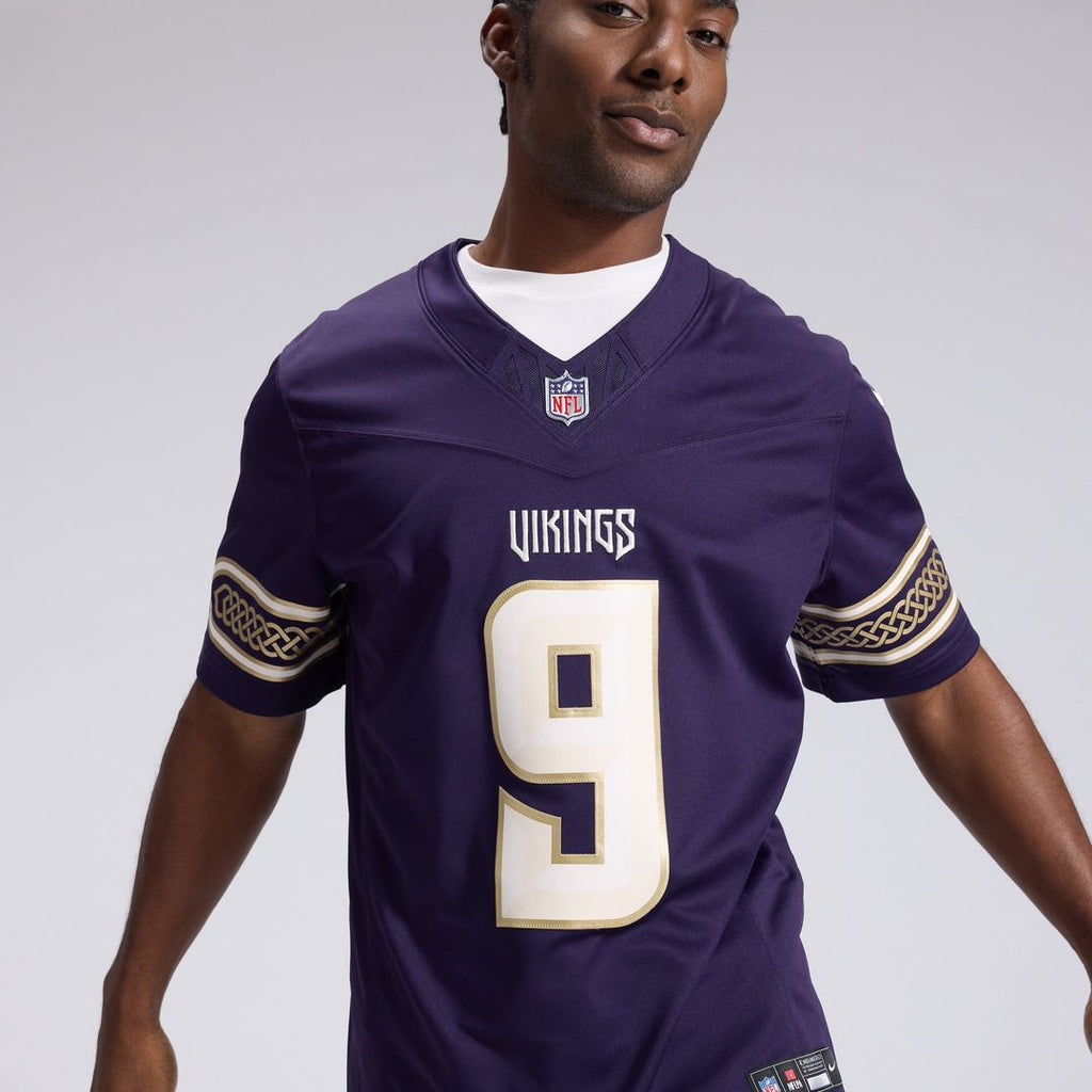Minnesota Vikings J.J. McCarthy Nike Purple 2026 Rivalries Collection Stitched Limited Jersey