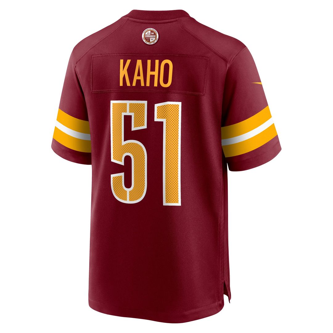 Washington Commanders Ale Kaho Nike Burgundy Team Game Jersey