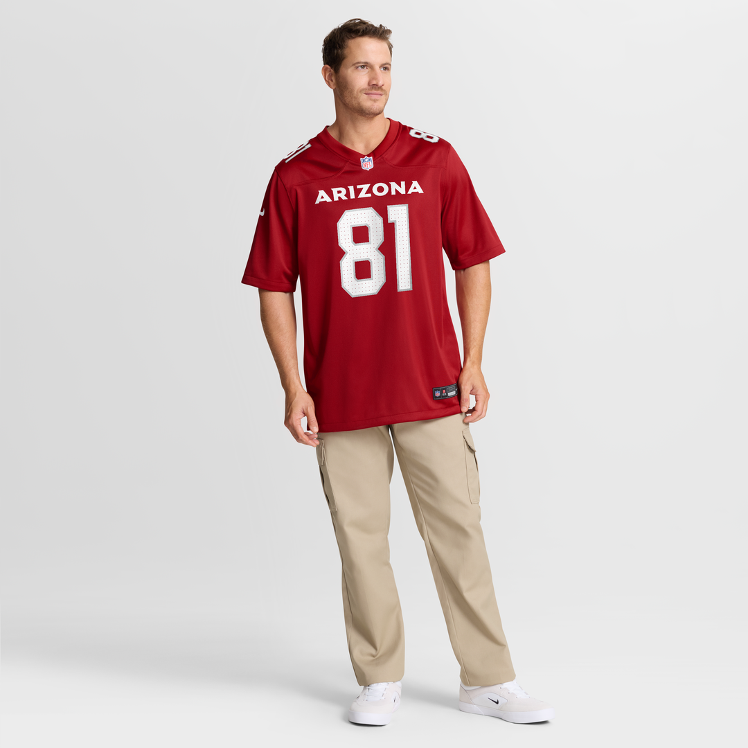 Arizona Cardinals Travis Vokolek Nike Cardinal Team Game Jersey