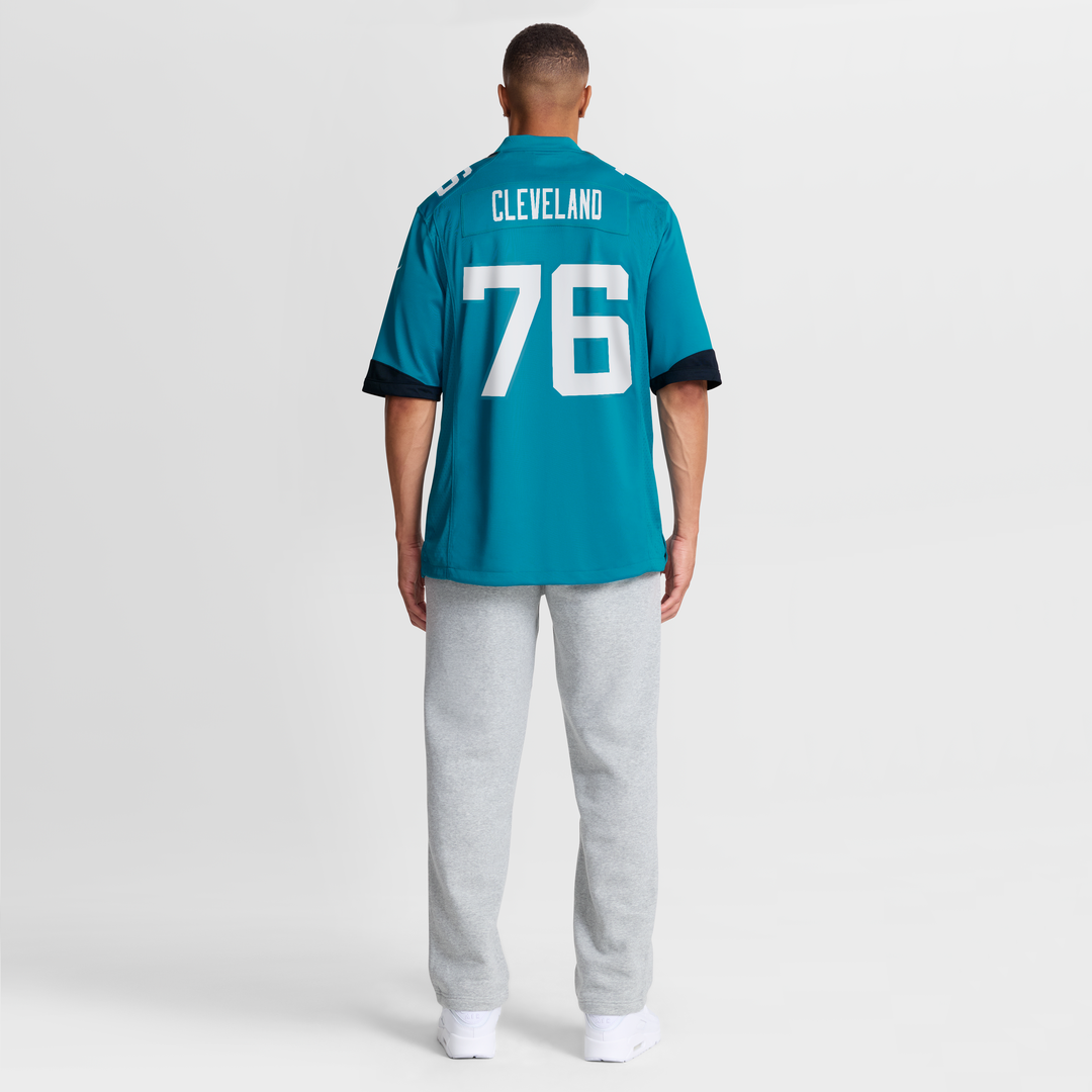 Jacksonville Jaguars Ezra Cleveland Nike Teal Game Jersey