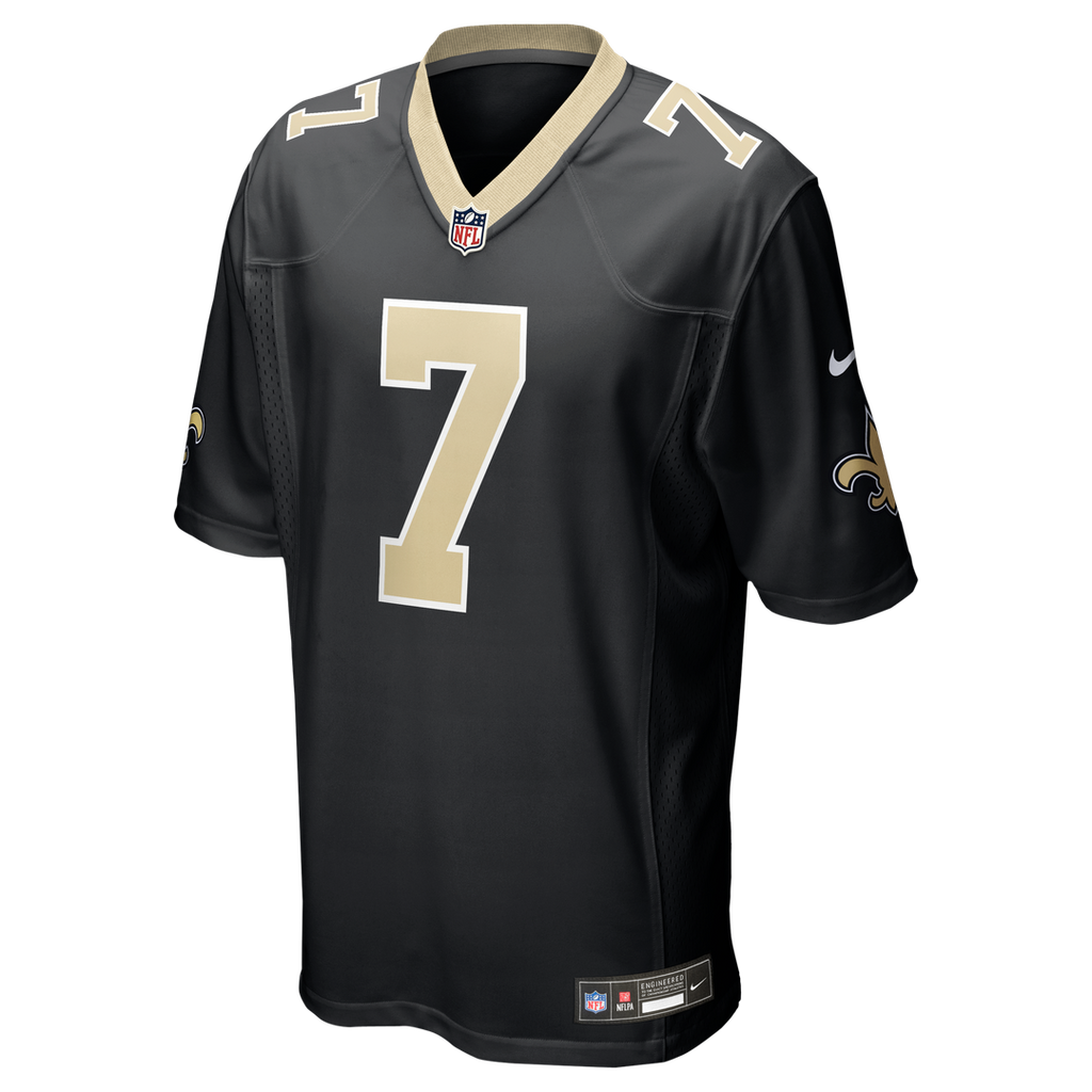 New Orleans Saints Taysom Hill Nike Black Game Jersey