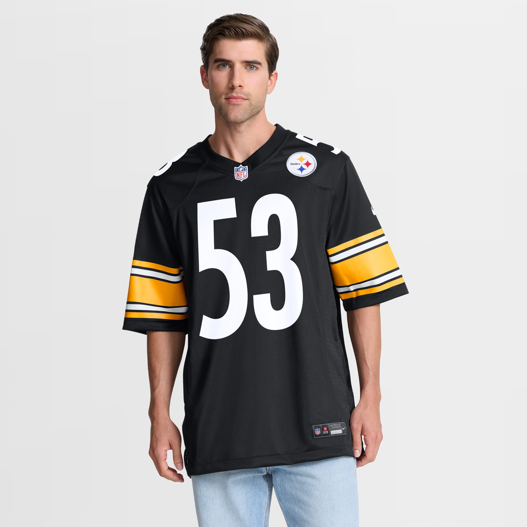 Pittsburgh Steelers JaWhaun Bentley Nike Black Team Game Jersey