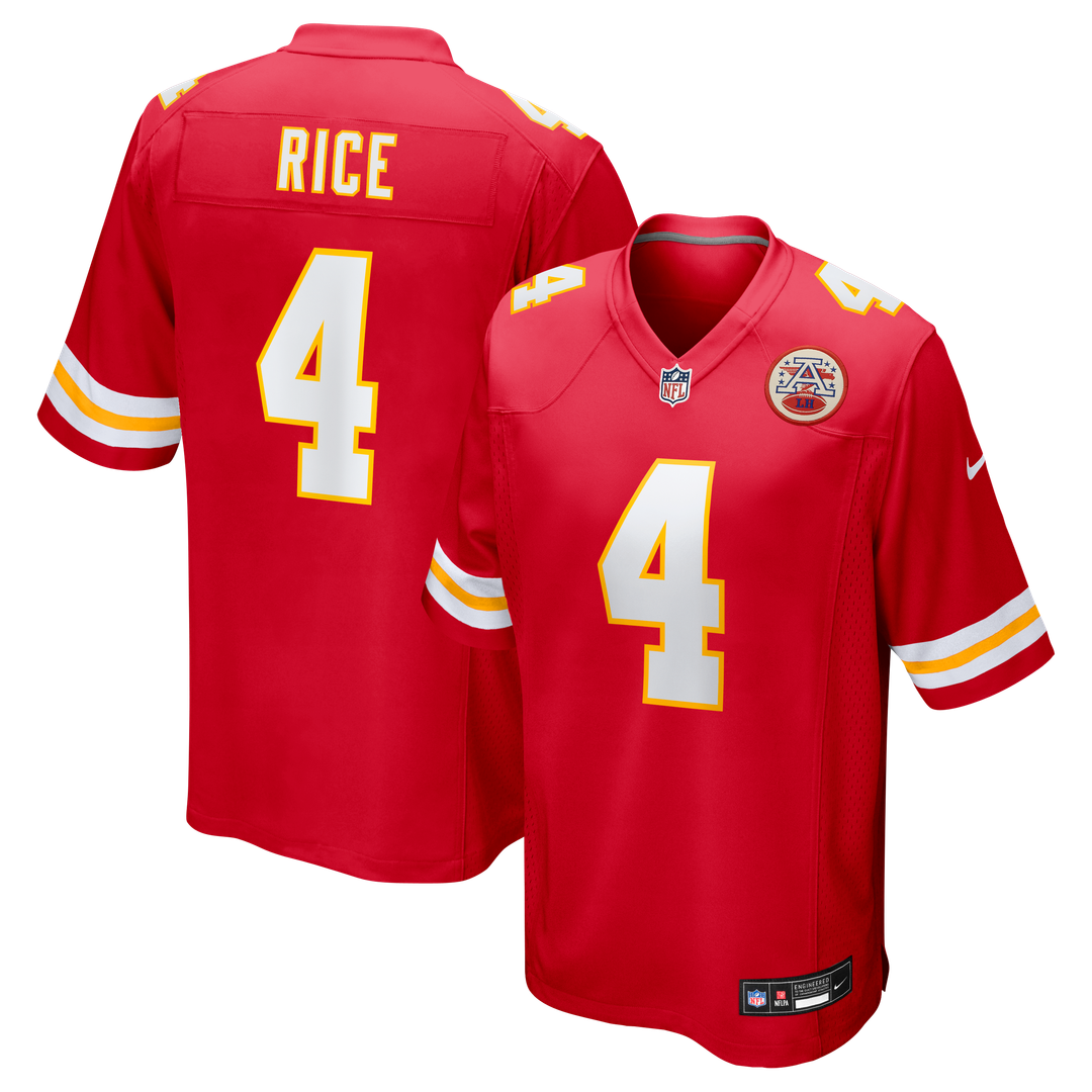 Kansas City Chiefs Rashee Rice Nike Red Game Jersey