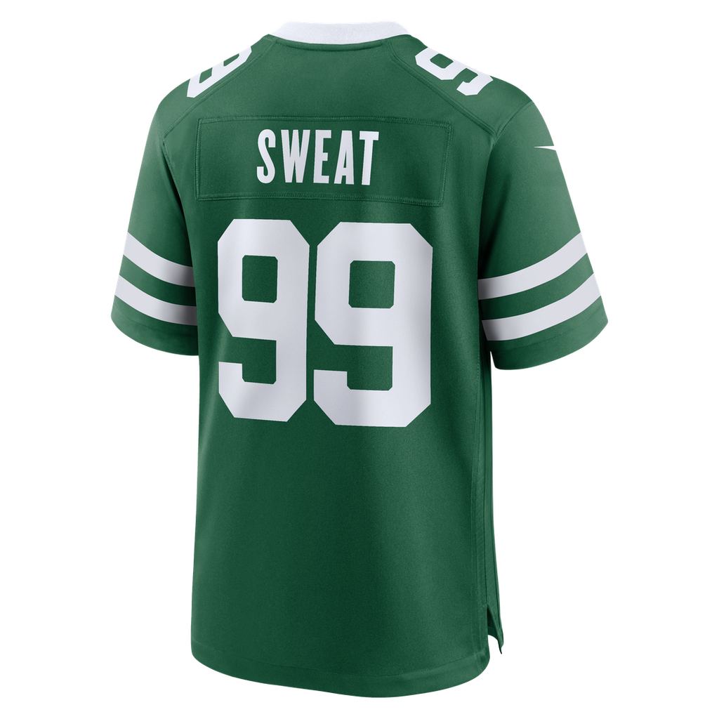 New York Jets T'Vondre Sweat Nike Legacy Green Team Game Jersey