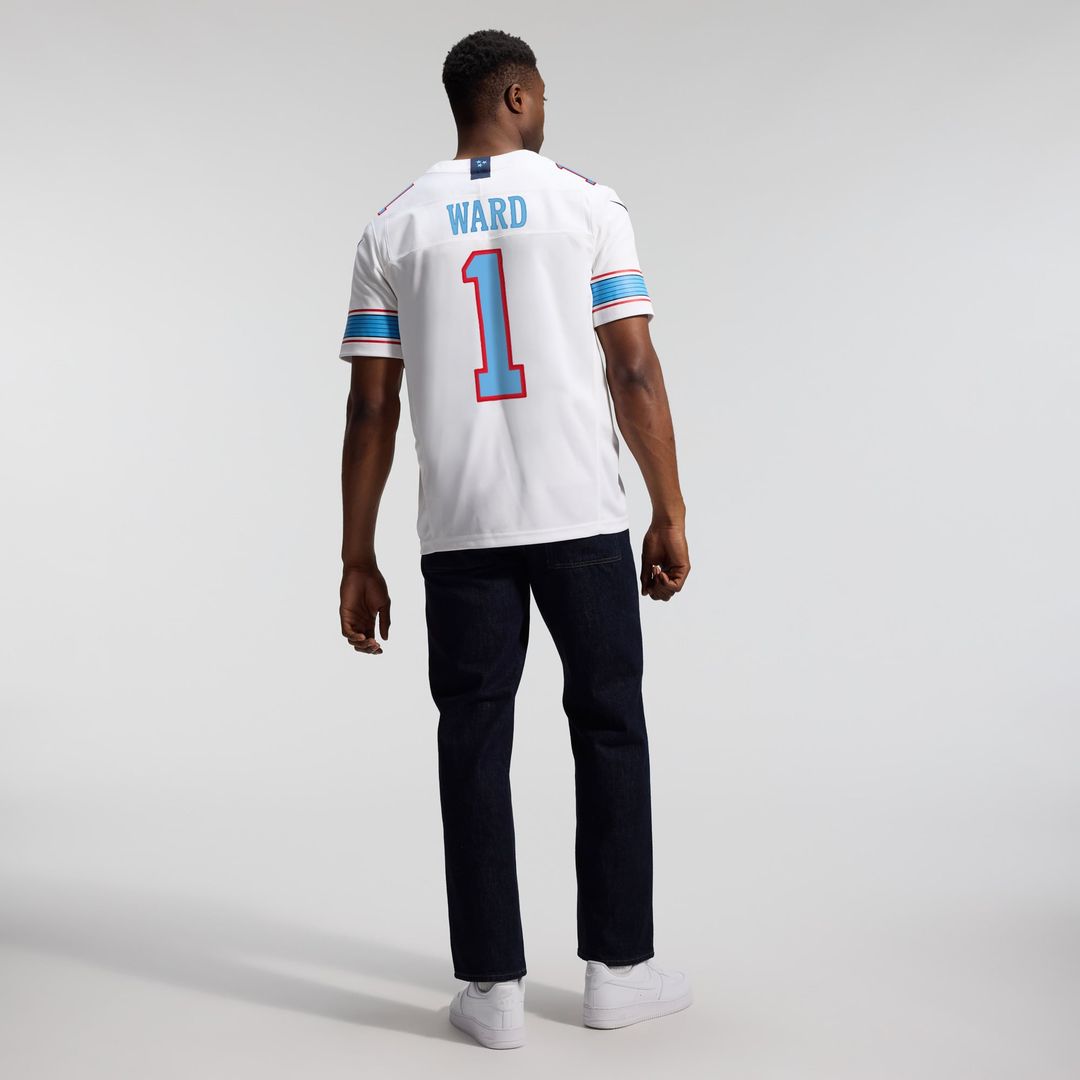 Tennessee Titans Cameron Ward Nike Light Blue Team Vapor F.U.S.E. Stitched Limited Jersey