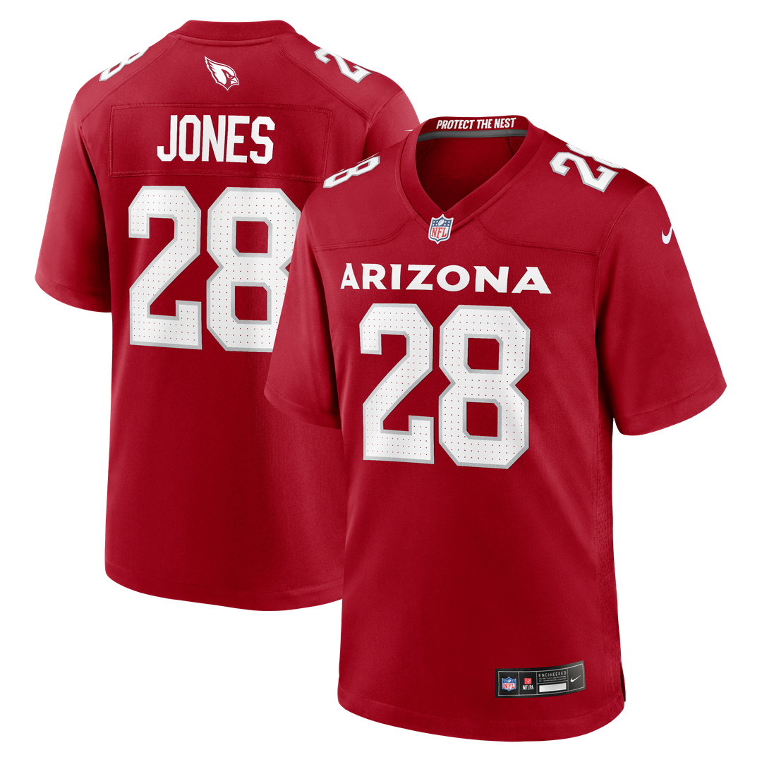 Arizona Cardinals Elijah Jones Nike Cardinal Team Game Jersey