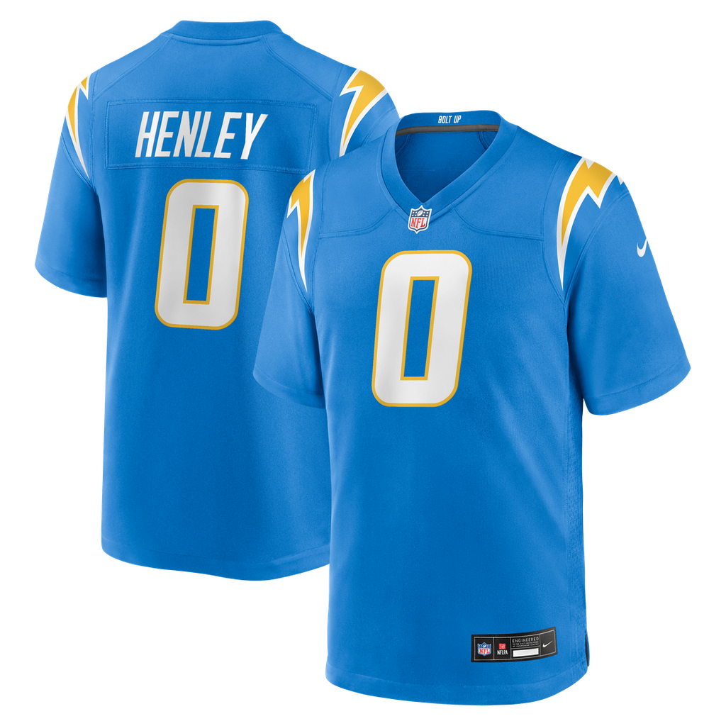 Los Angeles Chargers Daiyan Henley Nike Powder Blue Team Game Jersey
