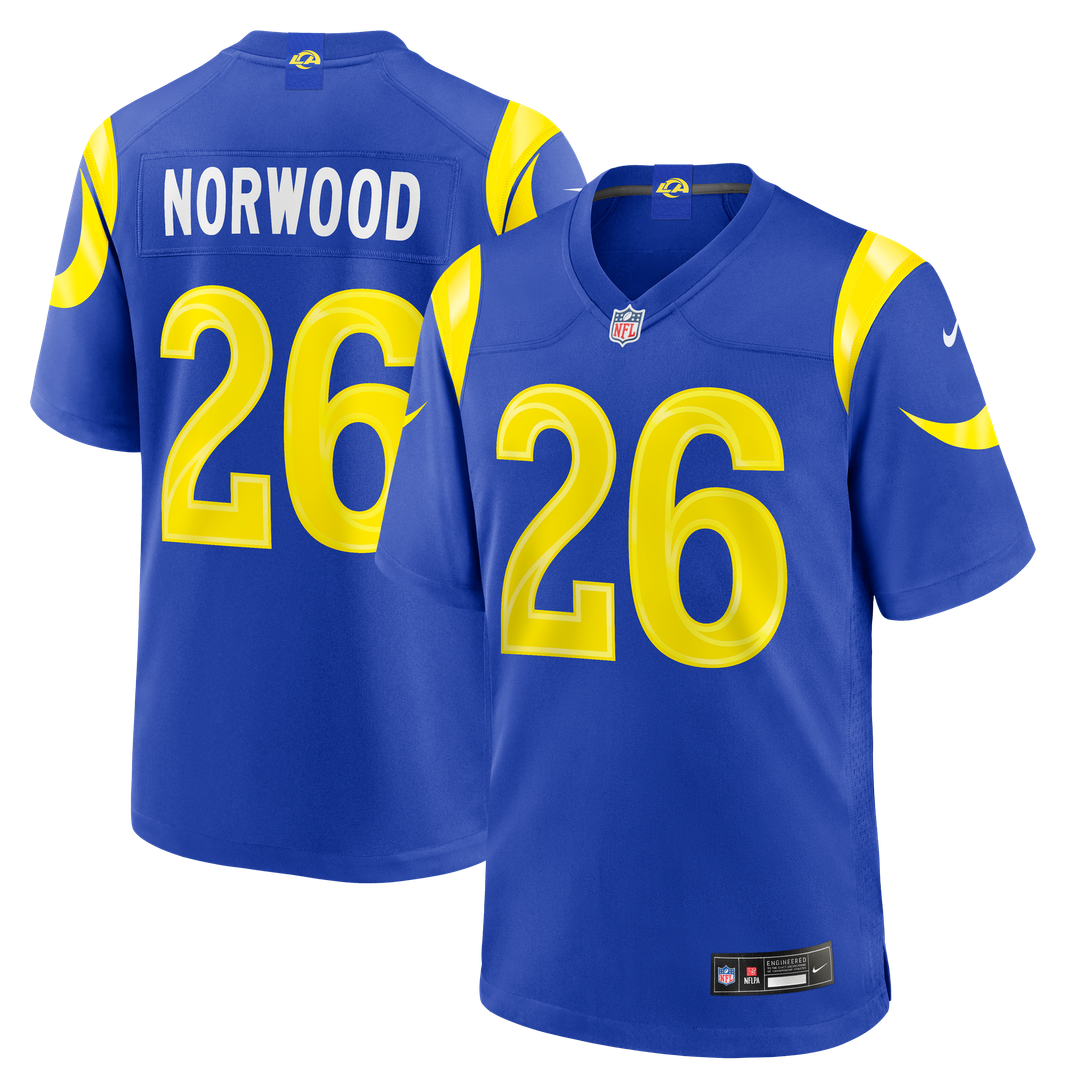 Los Angeles Rams Drey Norwood Nike Royal Game Jersey