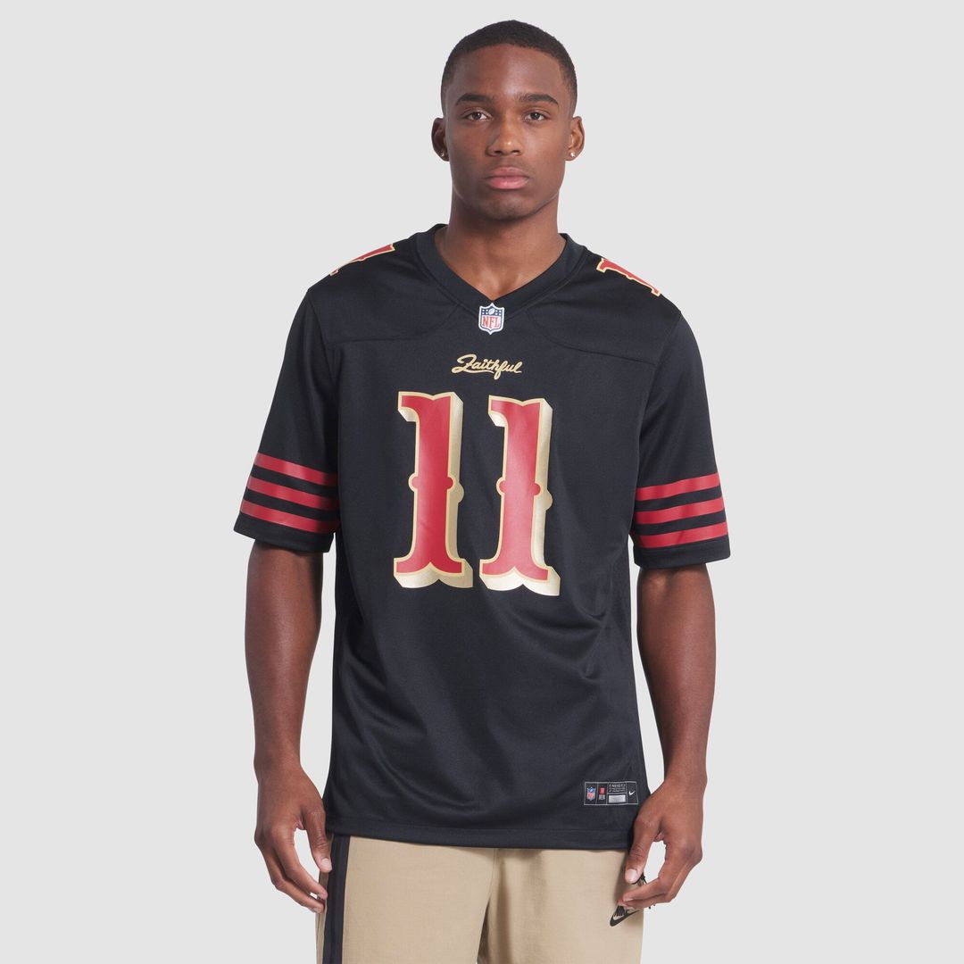 San Francisco 49ers Brandon Aiyuk Nike Black Rivalries Collection Game Jersey