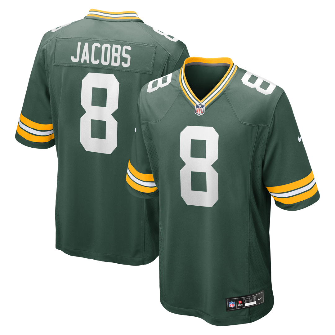 Green Bay Packers Josh Jacobs Nike Green Team Game Jersey