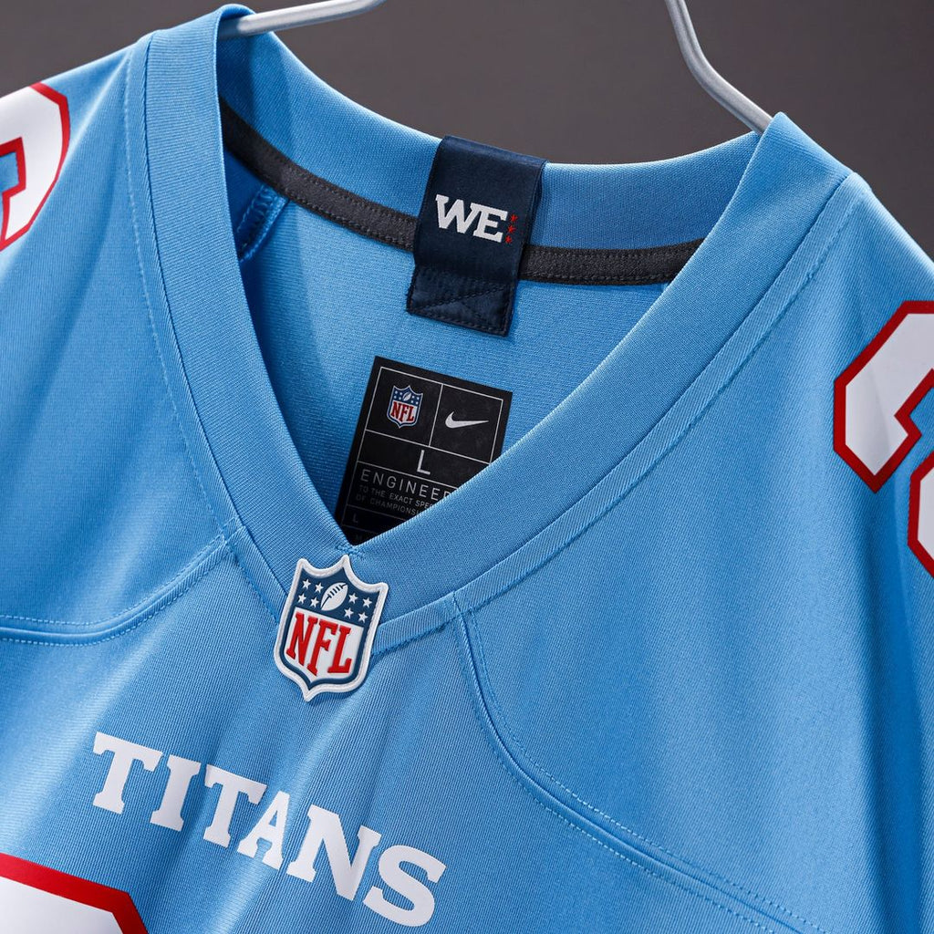 Tennessee Titans Carnell Tate Nike Light Blue Team Game Jersey