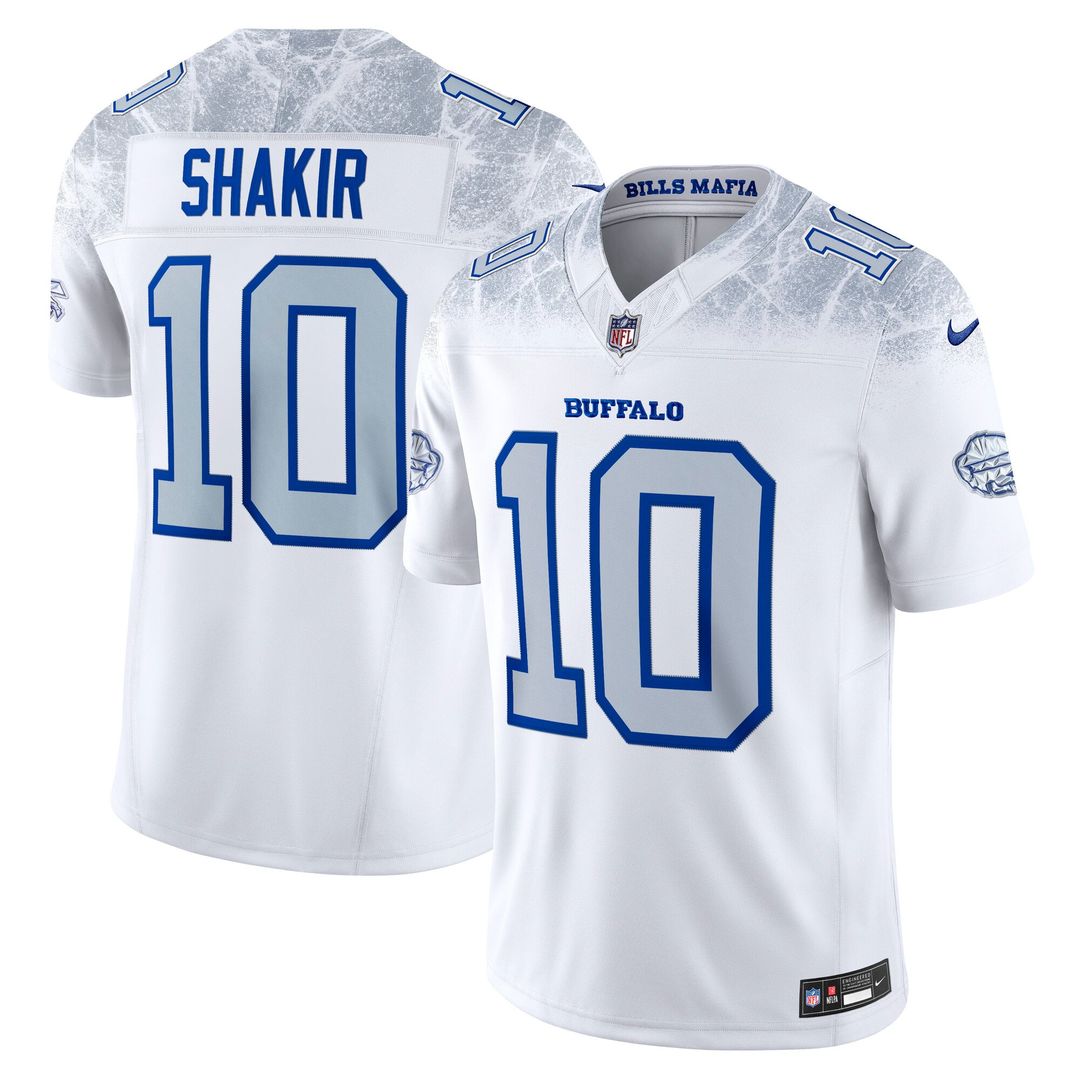 Buffalo Bills Khalil Shakir Nike White Rivalries Collection Stitched Limited Jersey