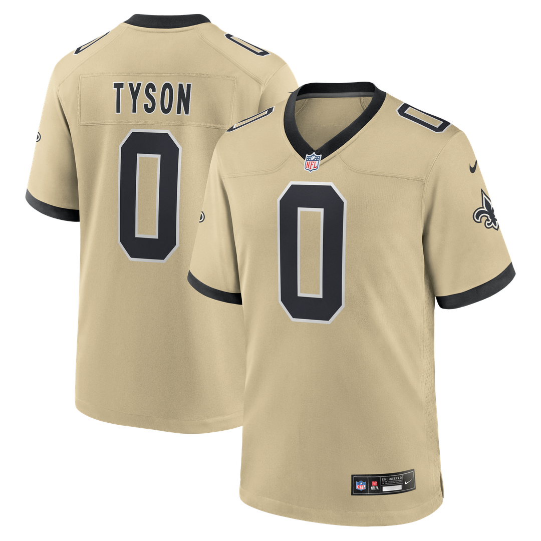 New Orleans Saints Jordyn Tyson Nike Gold Alternate Game Jersey