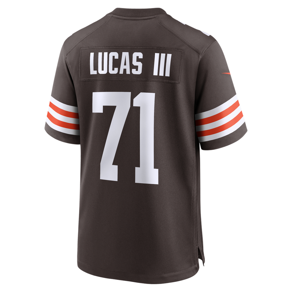 Cleveland Browns Cornelius Lucas Nike Brown Team Game Jersey