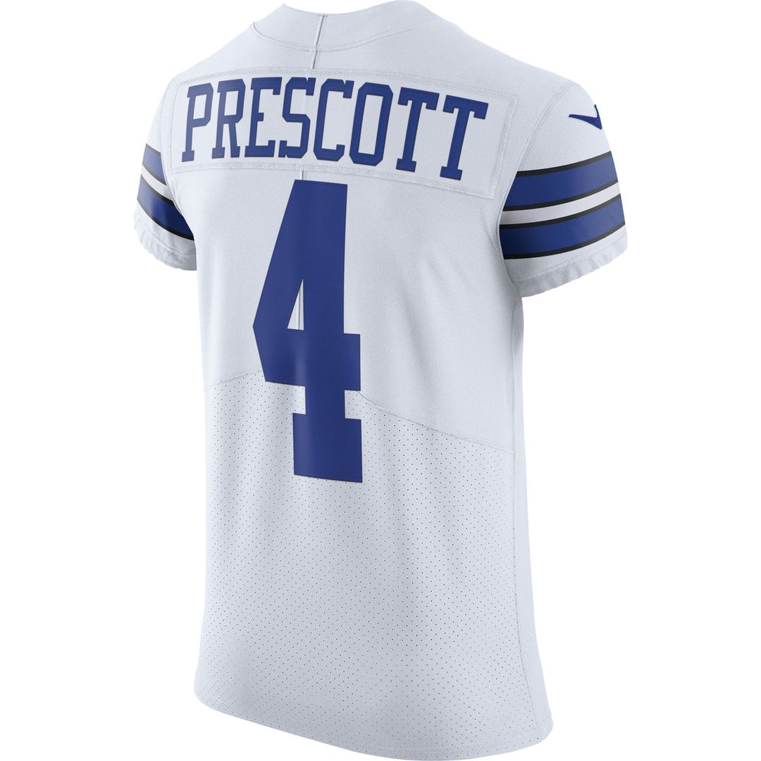 Dallas Cowboys Dak Prescott Nike White Vapor Elite Player Jersey