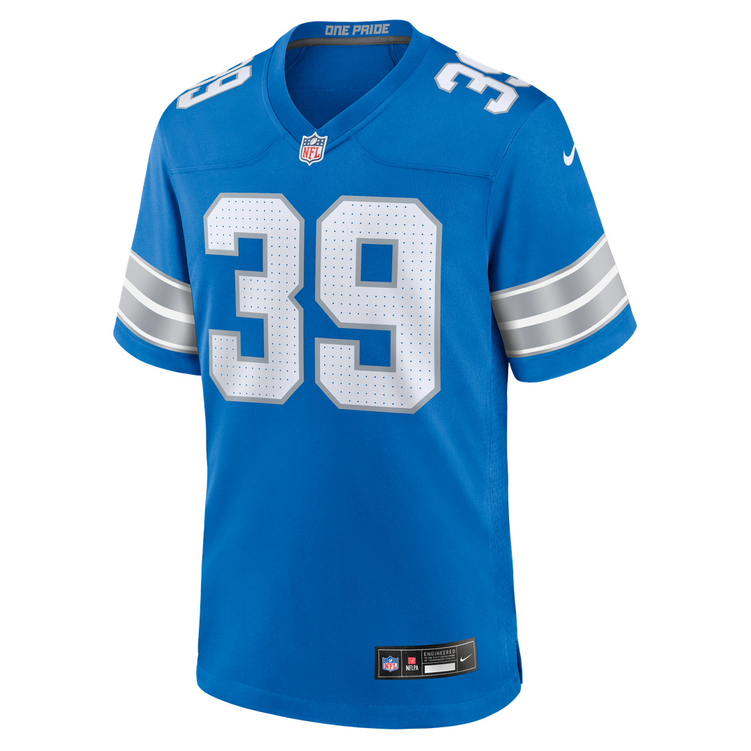 Detroit Lions Jake Bates Nike Blue Team Game Jersey