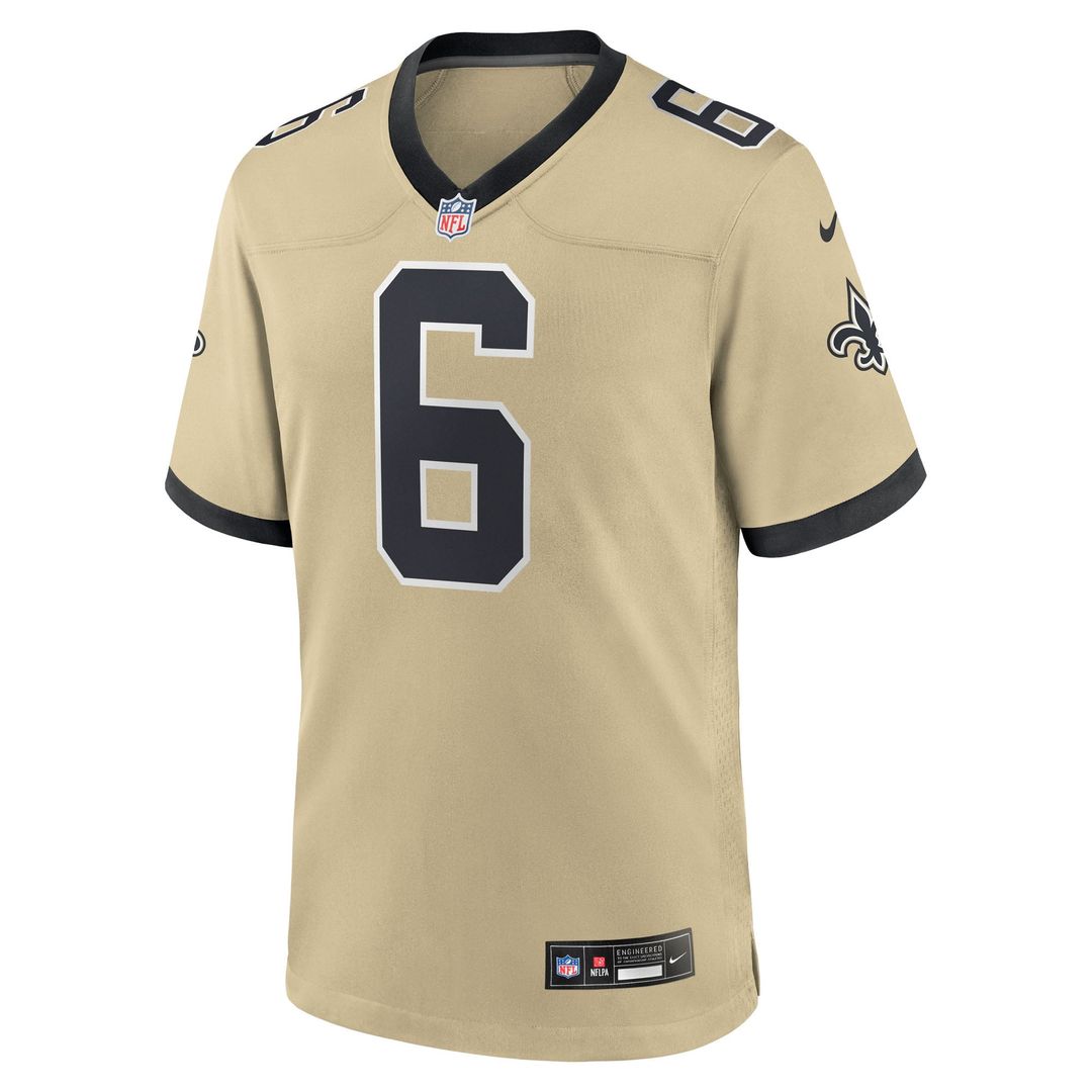 New Orleans Saints Tyler Shough Nike White Game Player Jersey