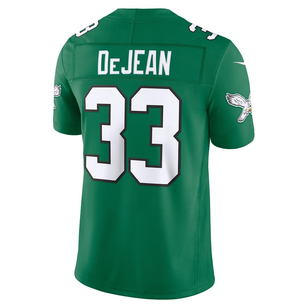Philadelphia Eagles Cooper DeJean Nike Midnight Green Team Vapor F.U.S.E. Stitched Limited Jersey