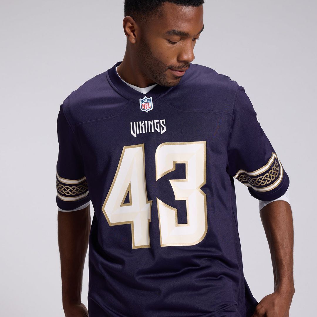 Minnesota Vikings Andrew Van Ginkel Nike Purple 2026 Rivalries Collection Game Jersey