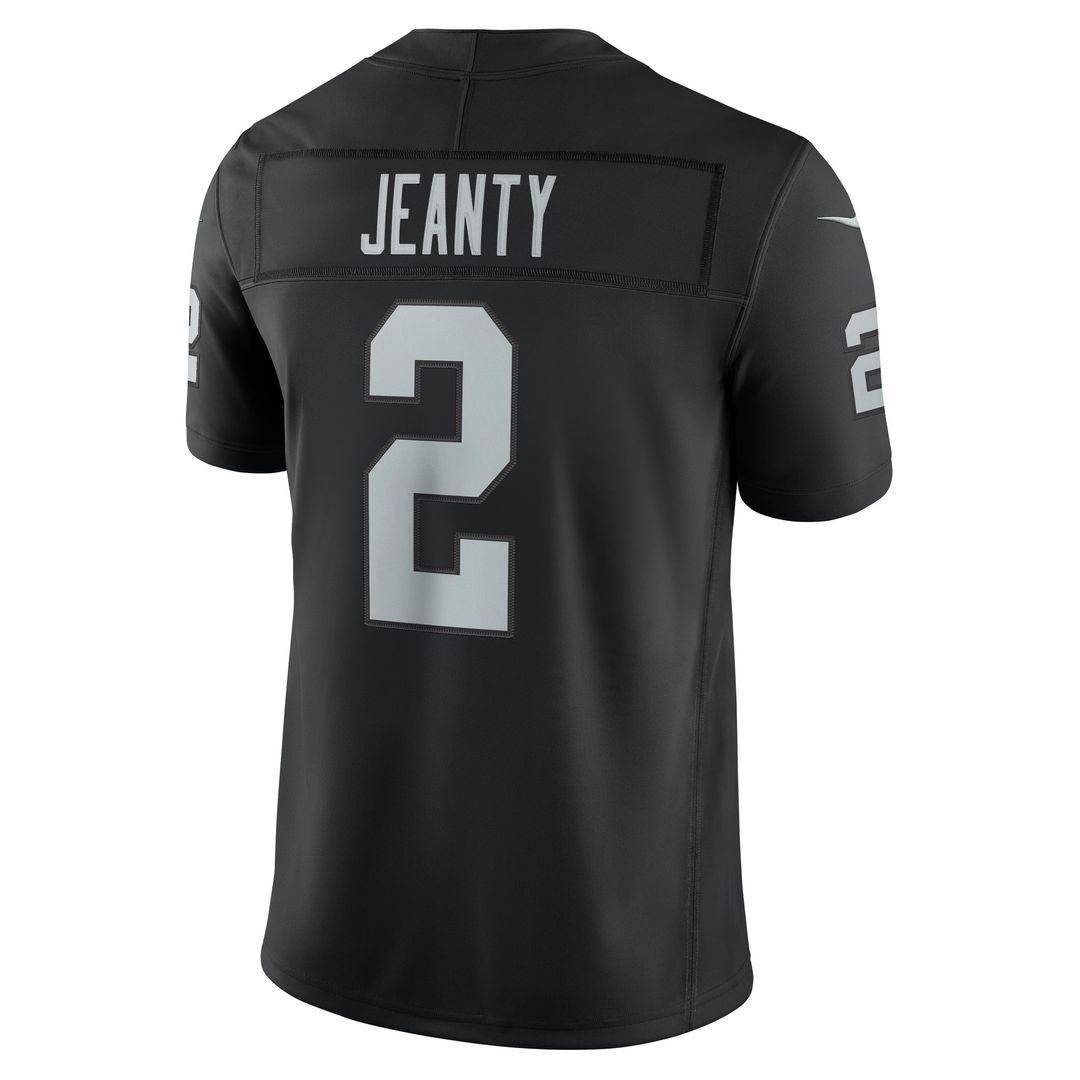 Las Vegas Raiders Ashton Jeanty Nike Black Team Vapor F.U.S.E. Stitched Limited Jersey