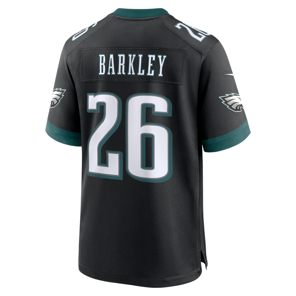 Philadelphia Eagles Saquon Barkley Nike Black Alternate Game Jersey