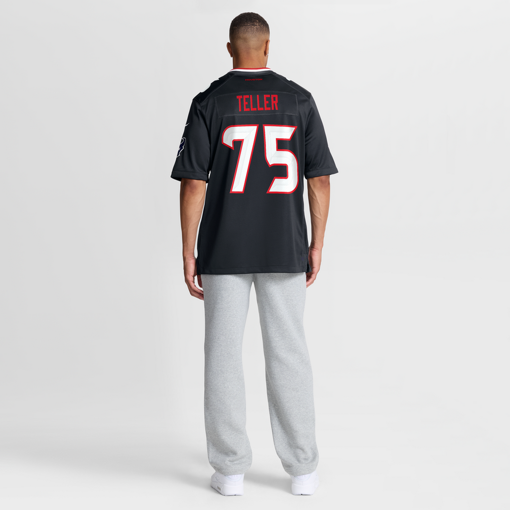 Houston Texans Wyatt Teller Nike Navy Team Game Jersey