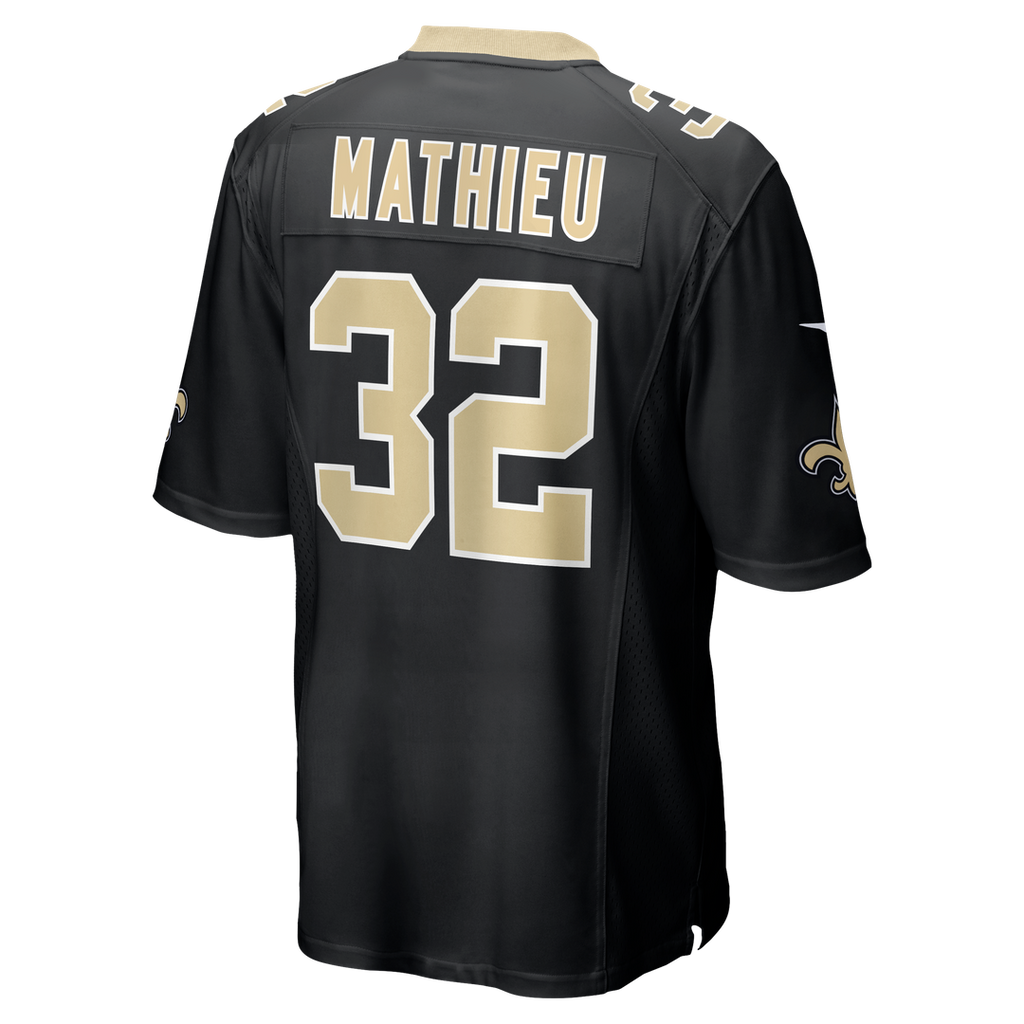 New Orleans Saints Tyrann Mathieu Nike Black Game Jersey