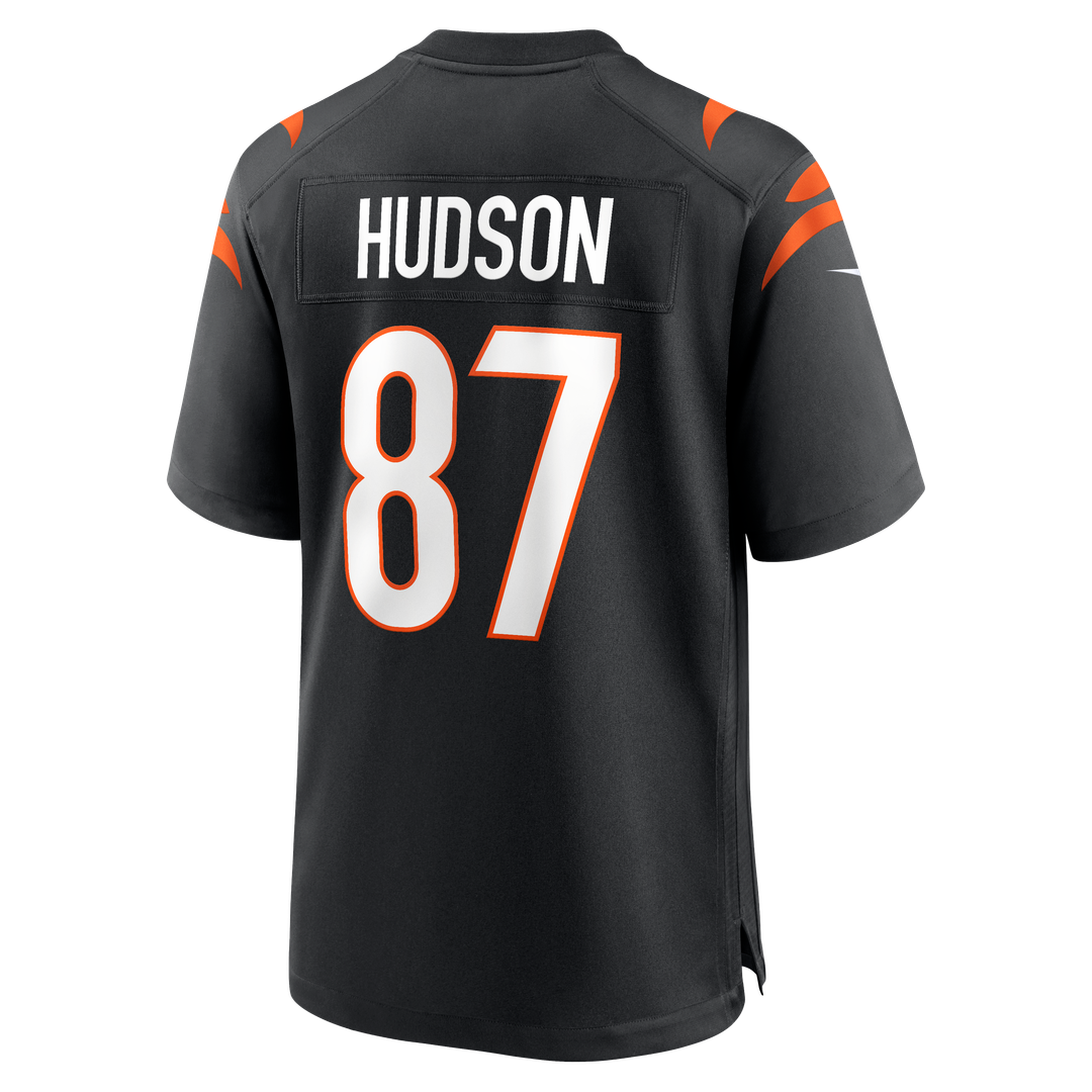 Cincinnati Bengals Tanner Hudson Nike Black Home Game Player Jersey