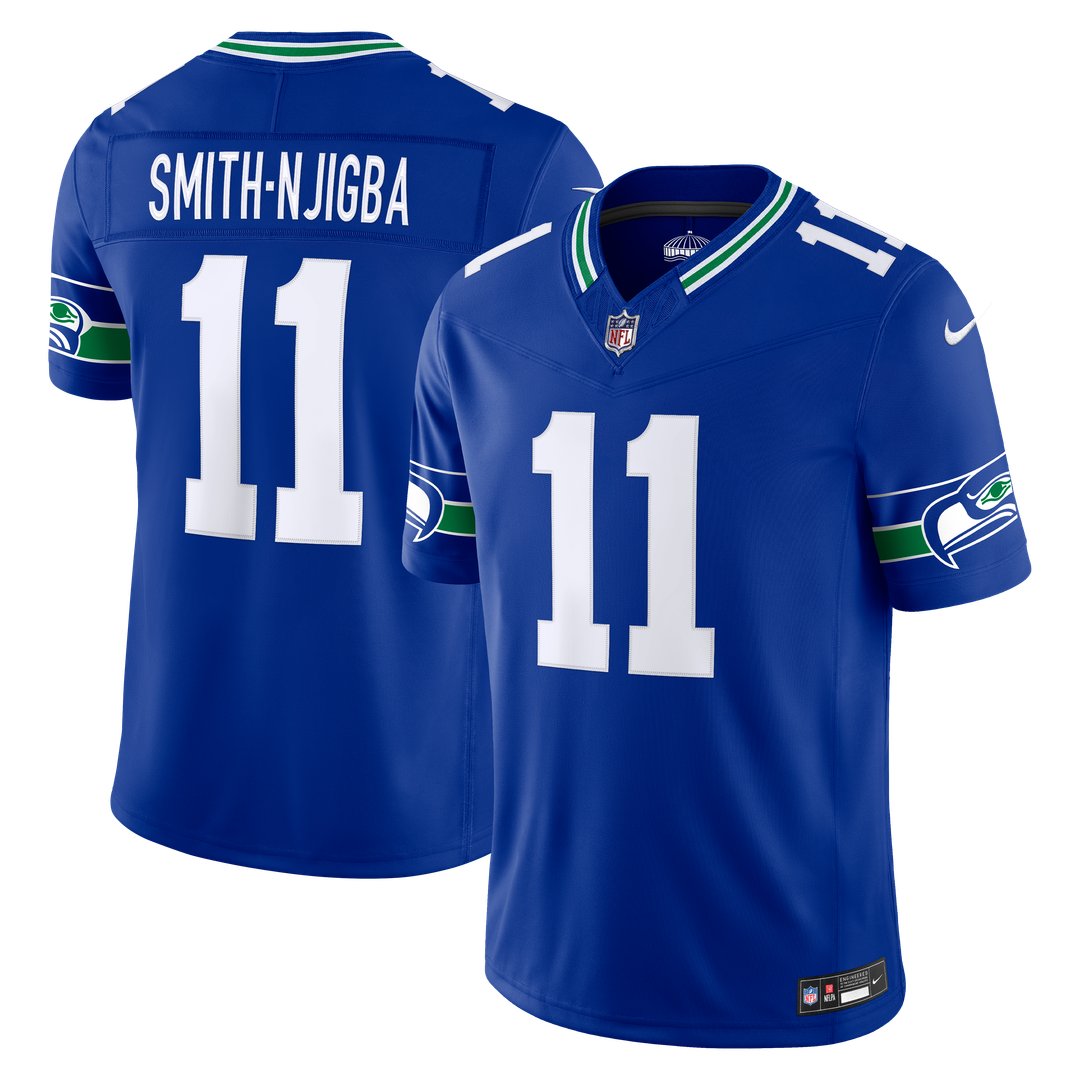 Seattle Seahawks Jaxon Smith-Njigba Nike Royal Alternate Vapor F.U.S.E. Stitched Limited Jersey