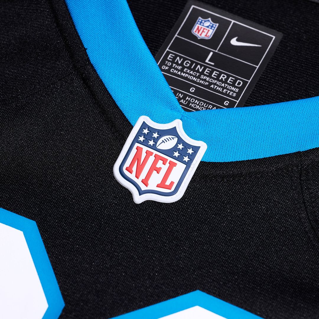 Carolina Panthers Mitchell Evans Nike Black Team Game Jersey